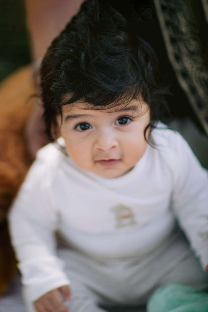 Baby smiling